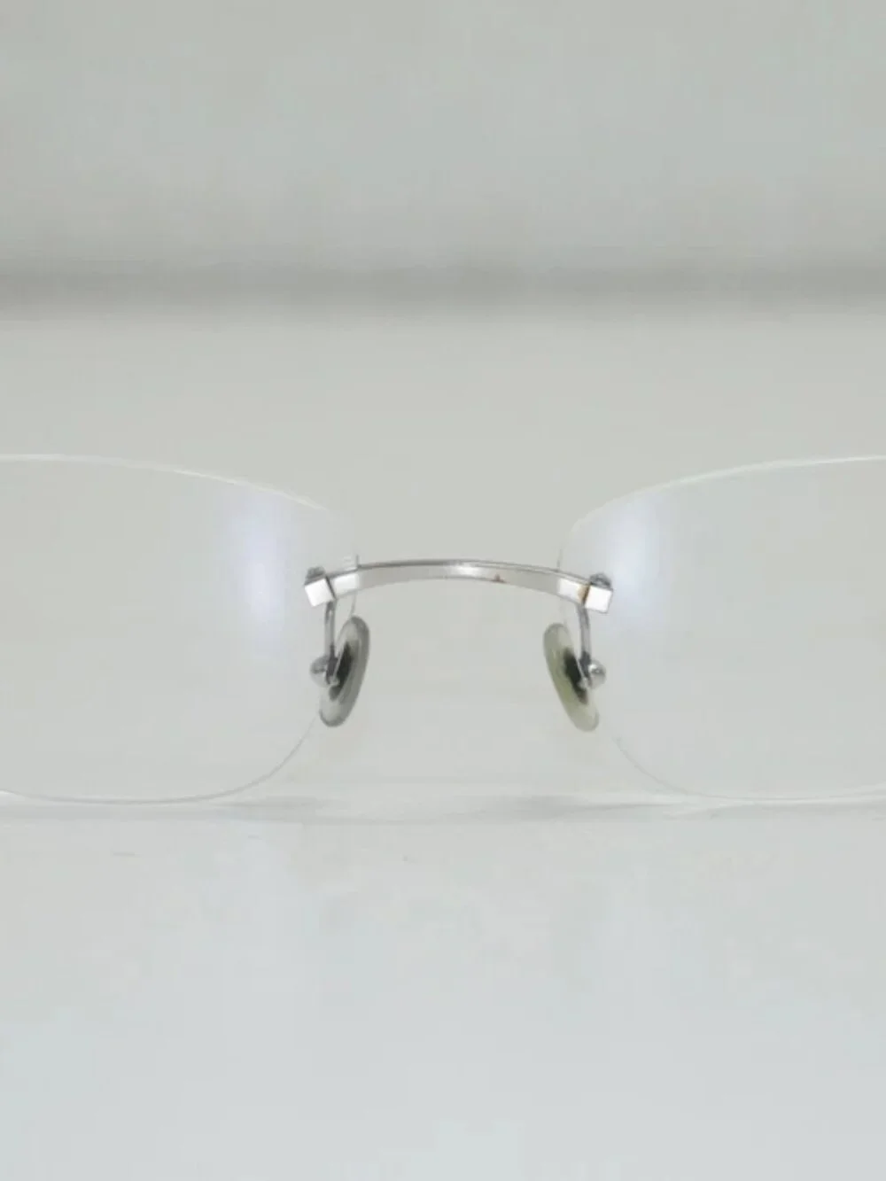 Cartier Vintage Rimless C Decor Silver Sunglasses - 140 53-20 / 5154860
